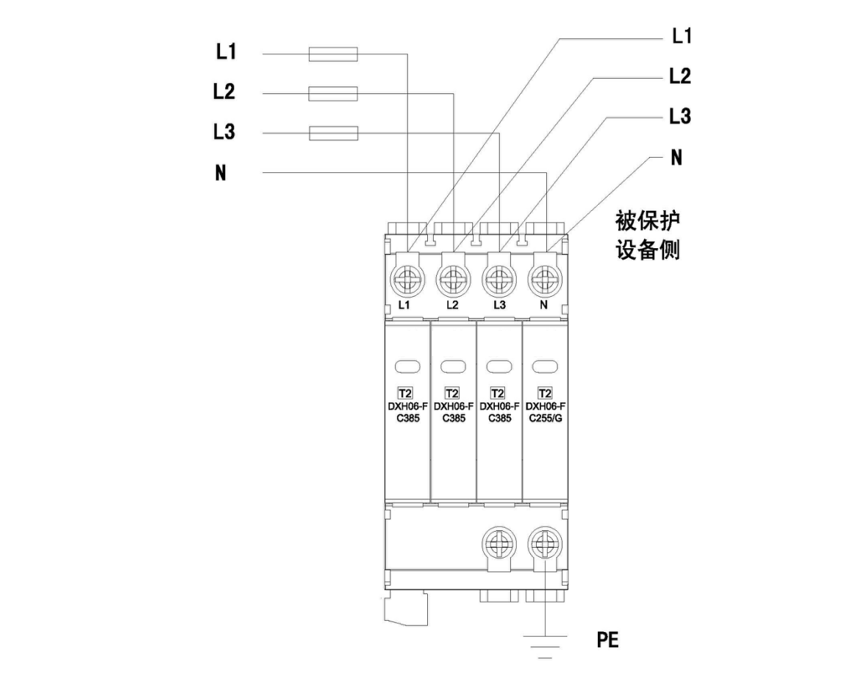 DXH06-FC385/4 20-40kA浪涌保護器.png