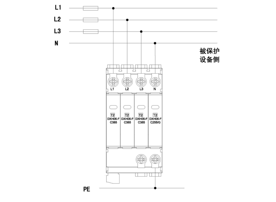 DXH06-FC385/4 20-40kA浪涌保護器.png